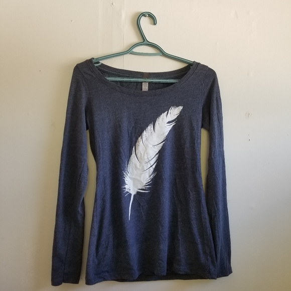 Long sleeves t-shirt, grayish blueish - Picture 2 of 3